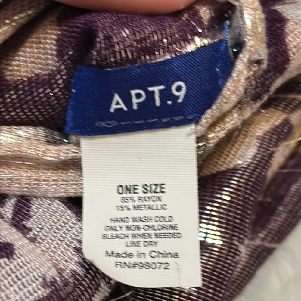 Apt. 9 purple white